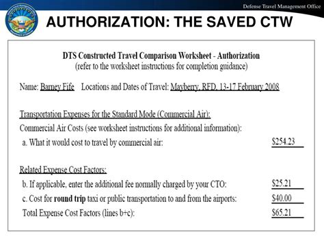 Dts Constructed Travel Worksheet