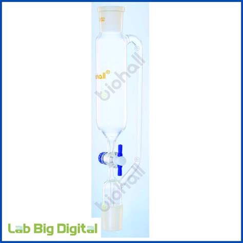 Pressure Equalising Funnel With Ptfe Stopcock Cylindrical Shaped