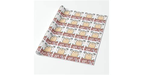 Offensive Fat Man Wrapping Paper Zazzle