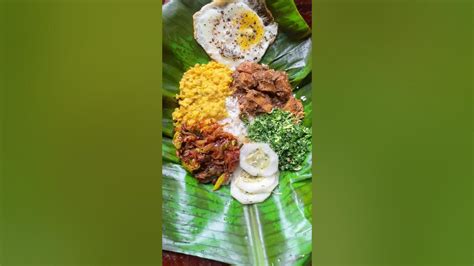 ♥️අද කෙසෙල් කොලේ බත් එක අම්මට🥺😋daywithindi Srilanka Food Yummy