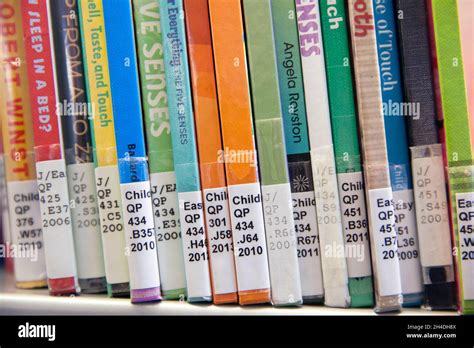 Library book numbers spine hi-res stock photography and images - Alamy