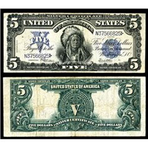 U.S. Silver Certificate, 1899, $5, Fr#281, Indian Chief.