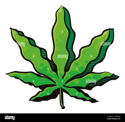 Cannabis green leaf symbol created in graffiti style Stock Photo - Alamy