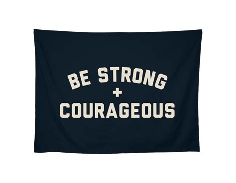 Be Strong and Courageous Wall Art Banner, Kids Flag Banner, Kids Room ...