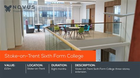 Stoke-on-Trent Sixth Form College Refurbishment | Novus Property Solutions