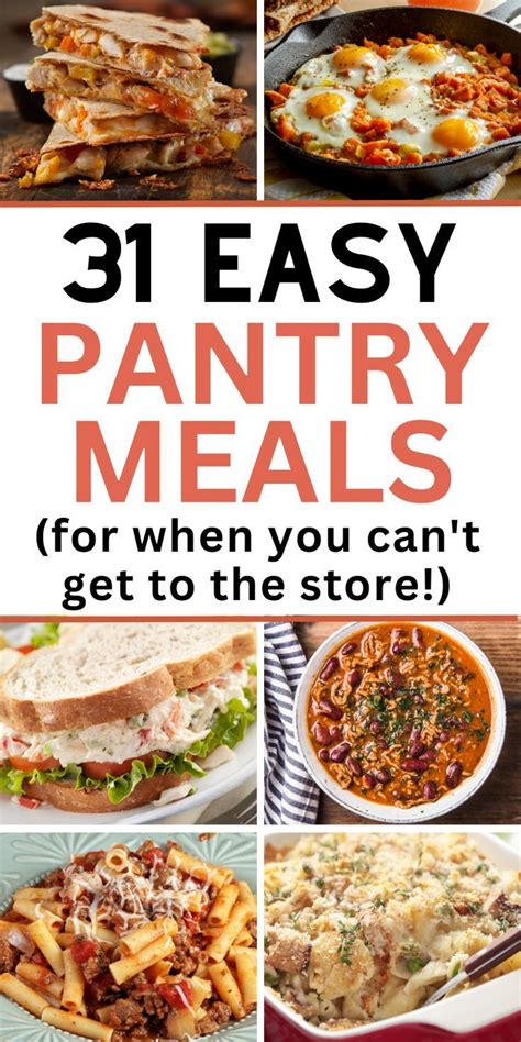 31 Eat From The Pantry Recipes To Use Up What You Have Recipe Cheap Healthy Meals Food