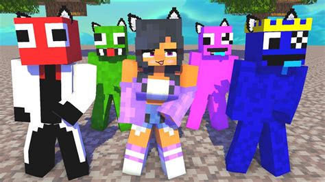 Simple Dimple First Meet Aphmau And Rainbow Friends Minecraft