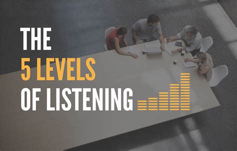 The 5 Levels Of Listening Center For Executive Excellence