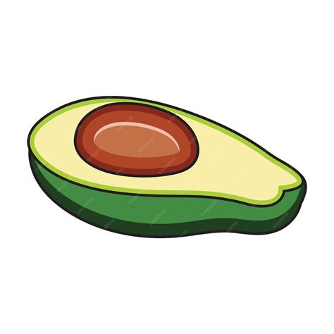 Premium Vector | Kawaii Cute Avocado Drawing Vector illustration Graphics