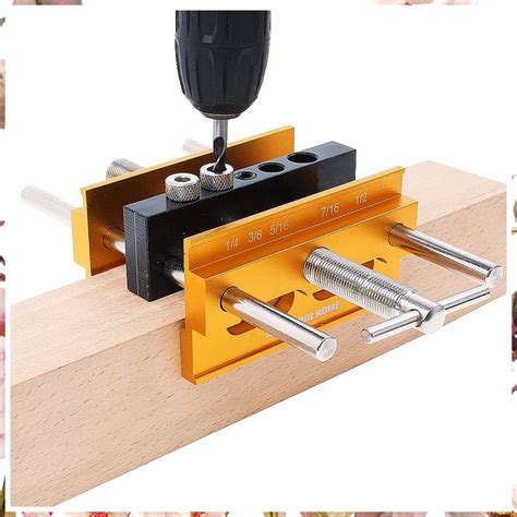 AUTOTOOLHOME Self Centering Doweling Jig Plus 6 Inch Widen Wood Dowel