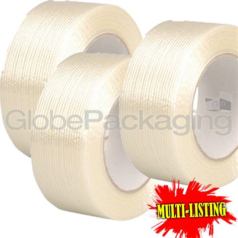 Extra Strong Reinforced Crossweave Filament Packing Tape Mm X M