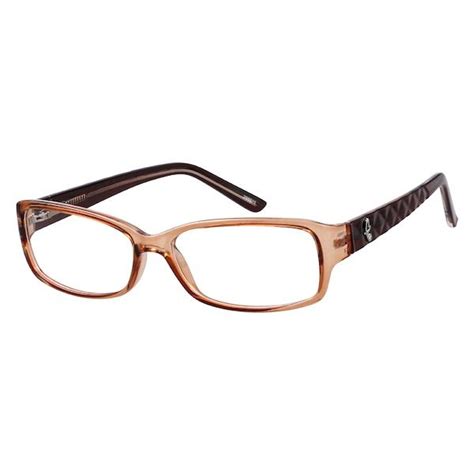 Zenni Womens Rectangle Prescription Eyeglasses Brown Plastic 288615 Eyeglasses New Glasses