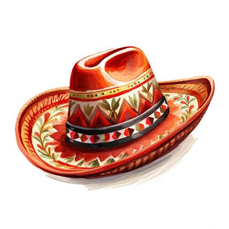 Vector & 4K Sombrero Clipart in Oil Painting Style – IMAGELLA