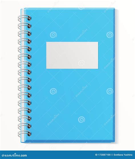 Notebook Closed Copybook With Empty Cover Realistic Vector