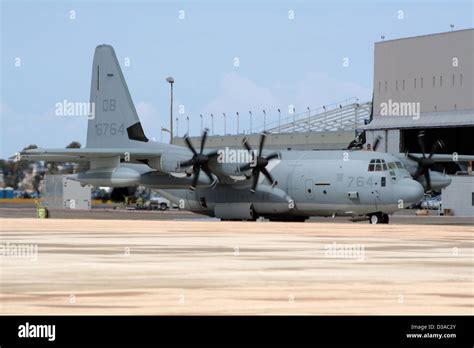 Us Marines C 130 Hercules At The Marine Corps Air Station Miramar