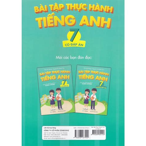 Bài Tập Thực Hành Tiếng Anh Lớp 7 Có Đáp Án Mai Lan Hương Nguyễn Thị Thanh Tâm Netabooks