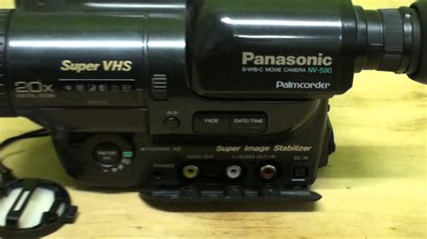 Panasonic Nv S90 S Vhs C Camcorder Youtube