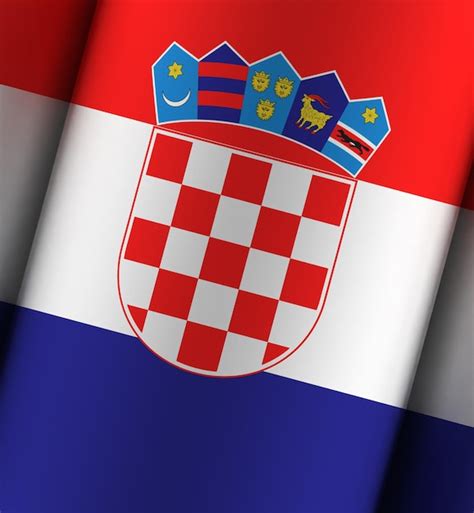 Premium Photo Croatia Flag Dramatic Background Full