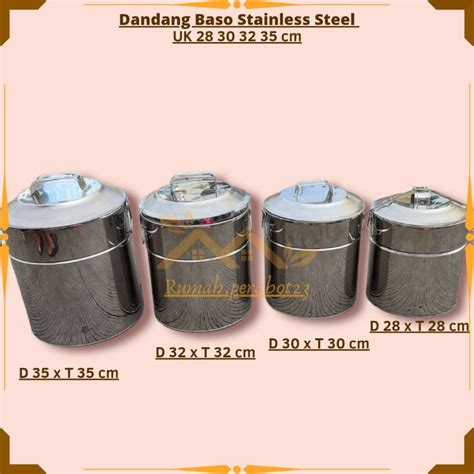 Jual Dandang Bakso Panci Bakso Uk 28 30 32 35 40 Cm Stainless Steel