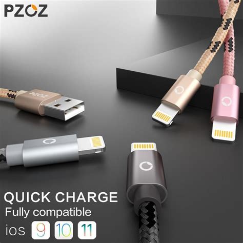 Pzoz For Iphone 7 Cable Fast Charger Adapter 8 Pin Usb Cable For Iphone 6 6s Plus 5 5s Se Ipad