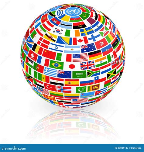 Flag Globe With World Map Vector Illustration | CartoonDealer.com #55912542