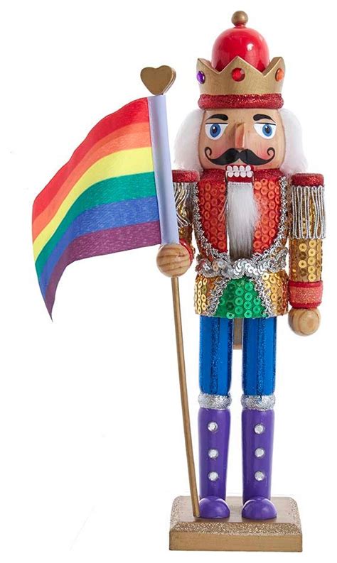 12 Wooden Gay Pride Nutcracker 12 Holiday Accents And Figurines