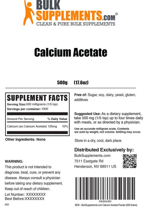 Calcium Acetate