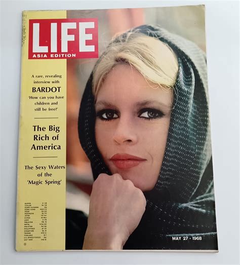 【やや傷や汚れあり】★希少★life ライフ 表紙 ブリジット・バルドー Brigitte Bardot ヴィンテージ雑誌 アメリカ雑誌