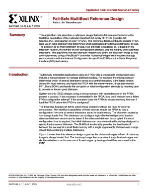 Fillable Online Xilinx XAPP468 Failsafe MultiBoot Reference Design