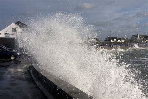 Rough Weather at Trearddur Bay Stock Photo - Image of white, hitting: 12085872