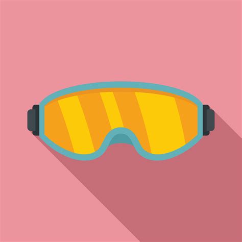 Ski Glasses Icon Flat Style 14630366 Vector Art At Vecteezy