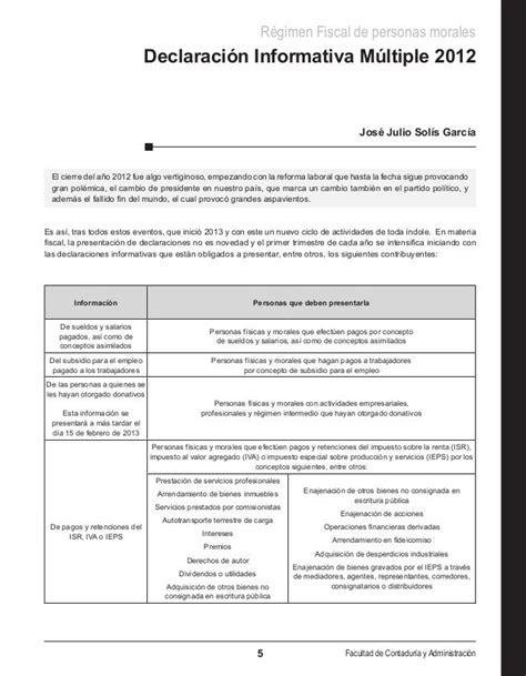 2 Declaracion Informativa Multiple 2012