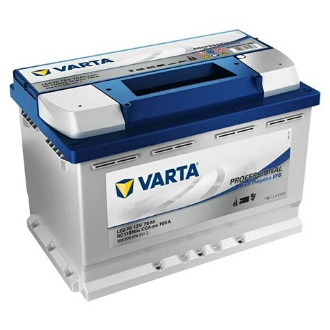 Varta Bootsbatterie Professional Dual Purpose EFB LED 70 Kapazität 70