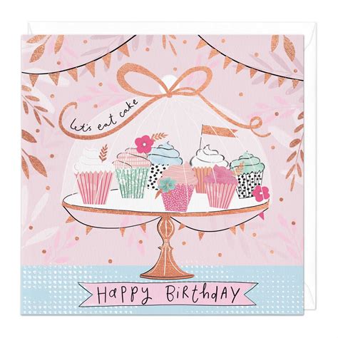 Lets Eat Cake Birthday Card Whistlefish