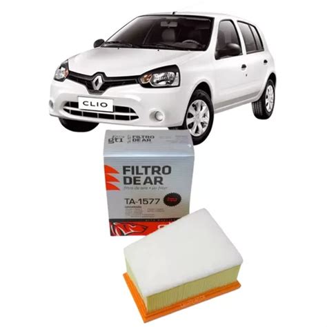 Filtro De Ar Motor Renault Clio Scenic Megane Kangoo 1 6 16v