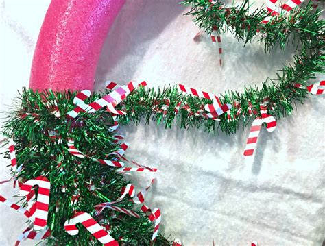 Diy Pool Noodle Christmas Wreath