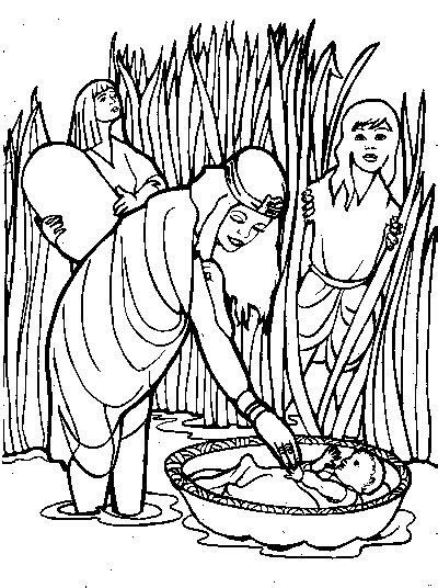 13 Free Printable Baby Moses Coloring Pages Information