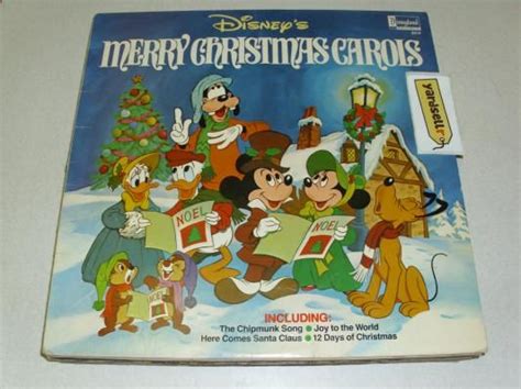 Disney S MERRY CHRISTMAS CAROLS Vinyl Record Free Shipping 1980