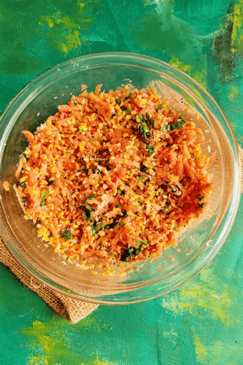 carrot kosambari recipe carrot moong dal salad cakeworkorange