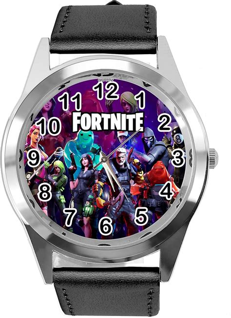 Taport Reloj De Piel Para Fanáticos De Fortnite Color Negro Amazon