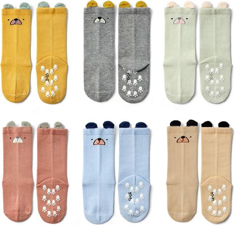 Calcetines antideslizantes para bebé y niñas calcetines