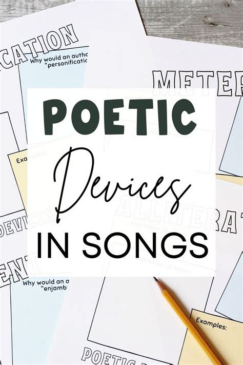 Using Poetic Devices In Songs For Teaching Students Poetry In 2023