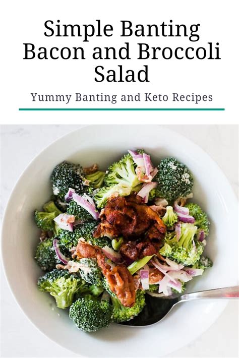 Banting Bacon And Broccoli Salad Recipes Banting Recipes Salad Recipes