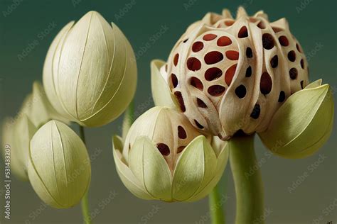 The pod of lotus flower. Trypophobia concept. Stock Illustration | Adobe Stock