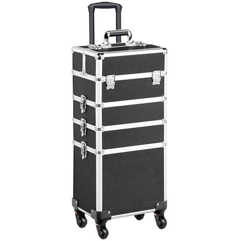 Amazon Yaheetech Professional Makeup Train Case In Rolling