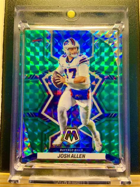 JOSH ALLEN Mosaic Prizm GreenMint Rare Sp BillsRefractor Card