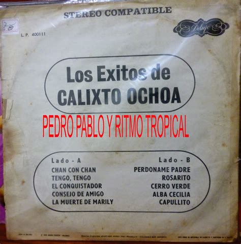 Ritmo Tropical Cumbia Del Ayer CALIXTO OCHOA LOS EXITOS CUMBIA