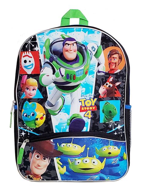 Boys Disney Pixar Toy Story 4 Backpack Woody Buzz Ducky Bunny Forky And