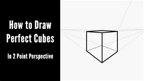 How To Draw Perfect Cubes In 2 Point Perspective YouTube