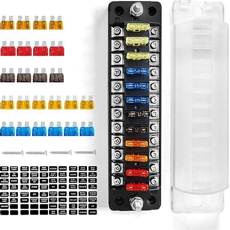 Amazon Wupp Boat Fuse Block Marine Fuse Panel With Led Warning